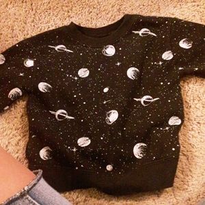 Outer space sweatshirt size 2T